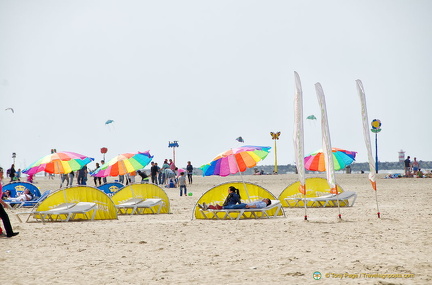 Very comfortable beach beds